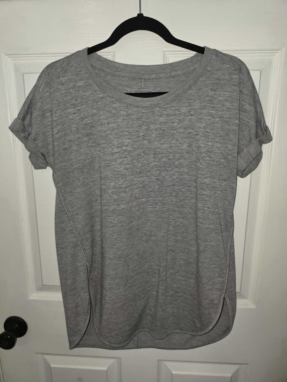 Sonoma Heather Gray Short-Sleeve Tunic Top